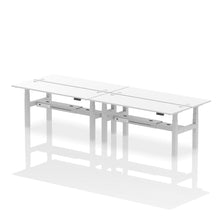 Load image into Gallery viewer, Silver and Grey Oak Sit and Stand Up Desk
