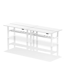 Load image into Gallery viewer, White and Grey Oak Sit and Stand Up Desk
