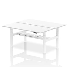 Load image into Gallery viewer, White and Grey Oak Stand Desk
