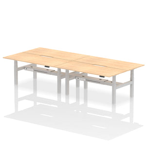 Air 4 Person Scalloped Standing Desk