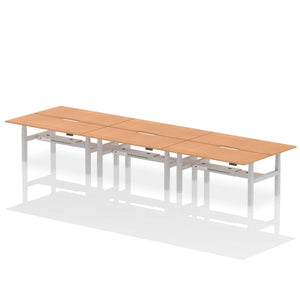 Air 6 Person Scalloped Desk