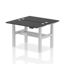 Load image into Gallery viewer, Silver and Maple 2 Person Bank of Desks
