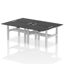 Load image into Gallery viewer, Silver and Maple 4 Person Stand Up Desks
