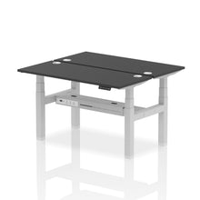 Load image into Gallery viewer, Silver and Oak 2 Person Bank of Desks
