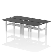 Load image into Gallery viewer, Silver and Oak 4 Person Stand Up Desks
