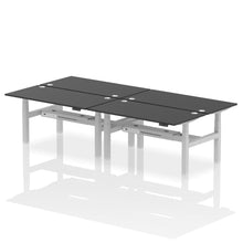 Load image into Gallery viewer, Silver and Walnut 4 Person Stand Up Desks
