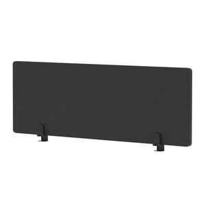 1200 x 400mm Black Desk Screen