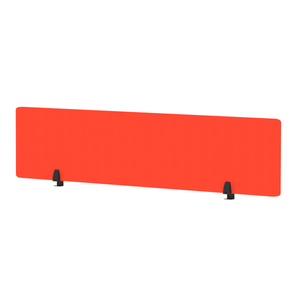 1800 x 400mm Orange Desk Screen