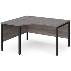 Grey Oak LH Corner Computer Desk