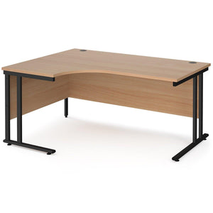 LH Beech Corner Desk for Office