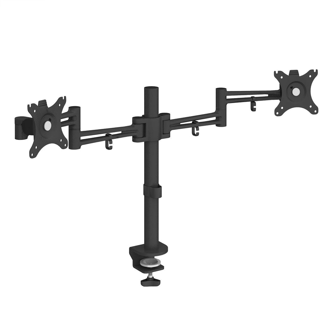 Luna Flat Screen Monitor Arm in Black 
