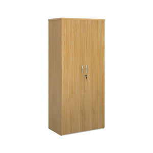 Oak Office Storage Cupboard 4 Shelves