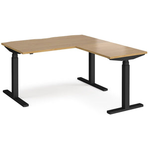 Sit Stand Electric L Shaped Desk 