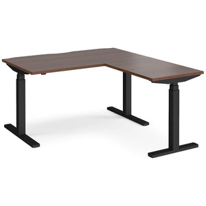 Sit Stand Electric L Shaped Desk 