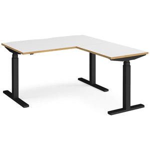 Sit Stand Electric L Shaped Desk 