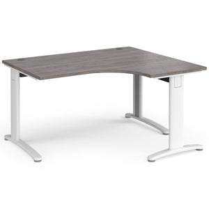 Trello Grey Oak Corner Desk