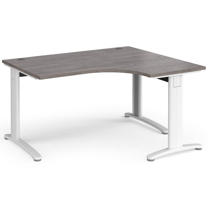 Trello Grey Oak Corner Desk