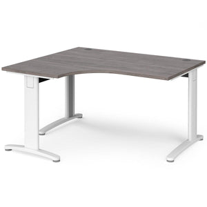 Trello Left Hand Grey Oak Corner Desk